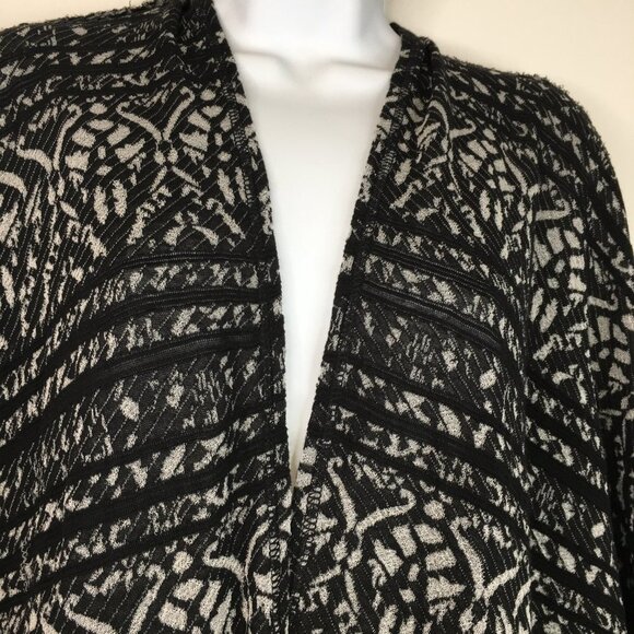 Free People Open Front Fringe Short Sleeve Kimono Cardigan Size  XS - Picture 9 of 16